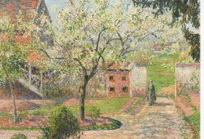 Blühende Pflaumenbäume / Camille Pissarro