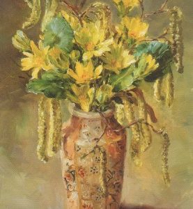 Celandines with Catkins / Anne Cotterill, 14,5 x 19,5cm