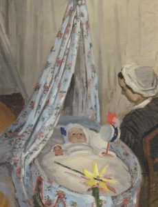 Die Wiege / Claude Monet, 12 x 17cm