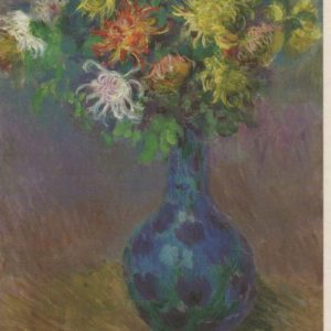 Vase mit Chrysanthemen / Claude Monet, 12 x 17cm