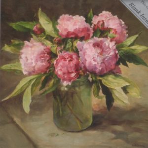 Pink Peonies / Anne Cotterill, 14 x 14cm