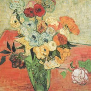 Stilleben mit japanischer Vase, Rosen und Anemonen / Vincent van Gogh