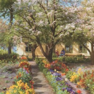 Blühender Garten im Frühling / Peder Monsted