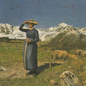 Windiger Tag / Mittag in den Alpen / Giovanni Segantini