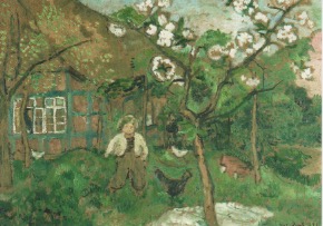 Junge im Garten im Frühling / Lisel Oppel