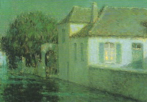 Häuser im Mondlicht / Henri Le Sidaner