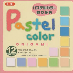 Origami-Papier, Pastell-Töne, 15 x 15cm, 60 Blatt